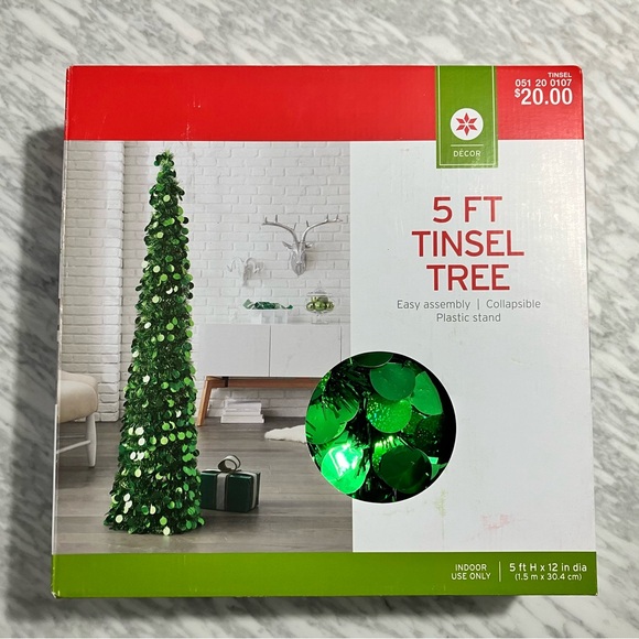 Target Christmas Tinsel Tree Set - New - Picture 2 of 3